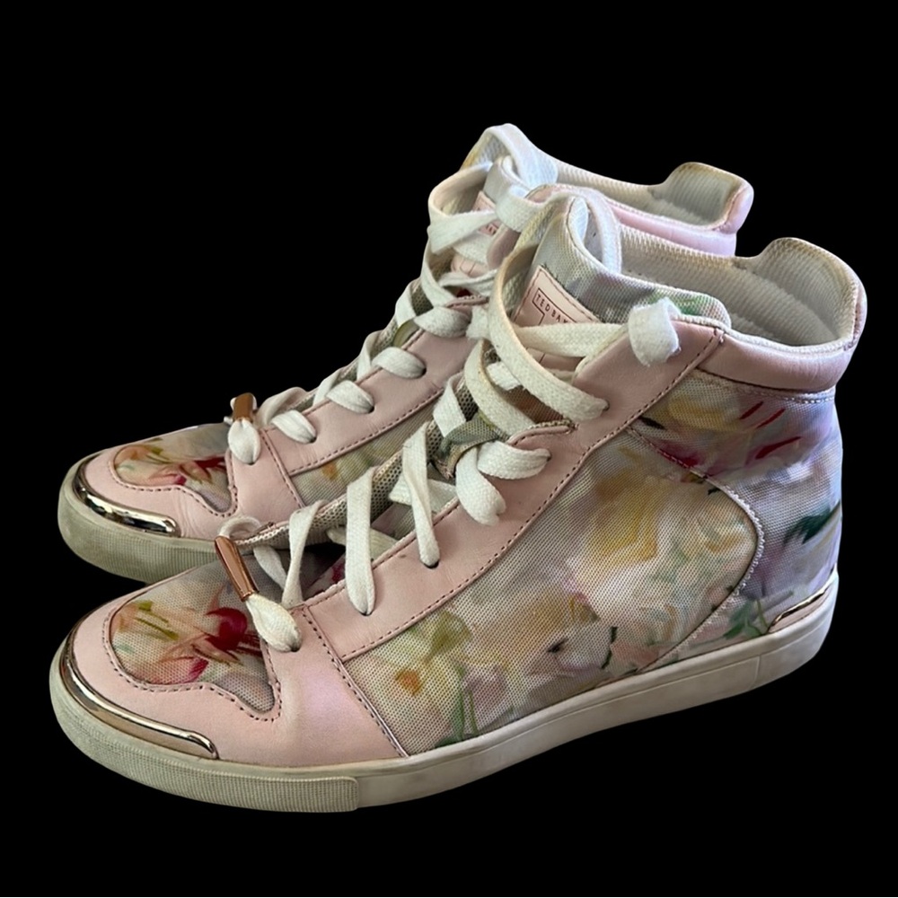 Ted Baker London Pink Floral Sneakers